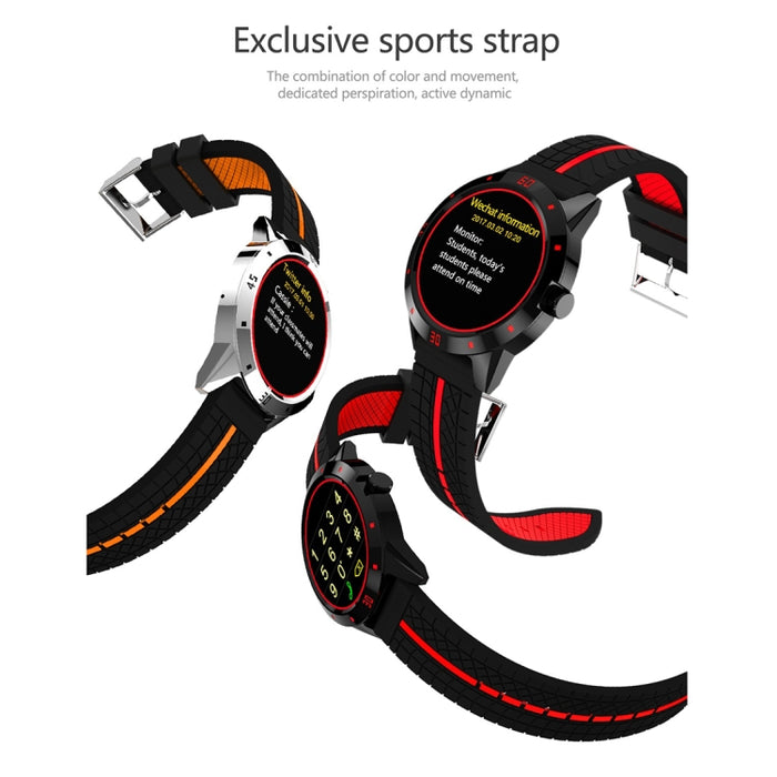 N6 Smart Watch 1.3 inch TFT Screen MTK2502C Bluetooth4.0, Silicone Watch Band, Support Heart Rate Monitor & Pedometer & Sleep Monitor & Sedentary Reminder, Silicone Watch Strap/Red, Silicone Watch Strap/Yellow