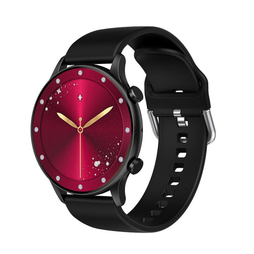 CY19 1.32 inch AMOLED Screen Silicone Strap Smart Watch, Blood Oxygen/Blood Pressure/Heart Rate(Black) PhonoClean