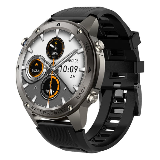 DM56 1.43 inch Color Screen Smart Watch, Support Bluetooth Call / Health Monitoring(Black) PhonoClean