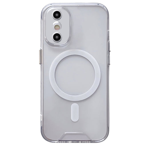 For iPhone XS / X Space MagSafe Acrylic Hybrid TPU Phone Case(Transparent) - BaskiFit