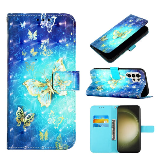 3D Painting Horizontal Flip Leather Phone Case