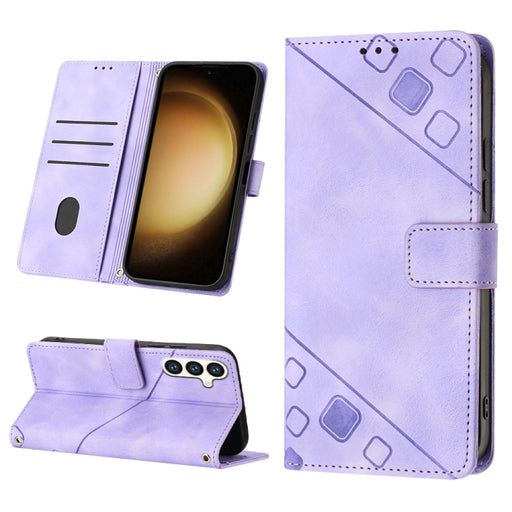 Skin-feel Embossed Leather Phone Case
