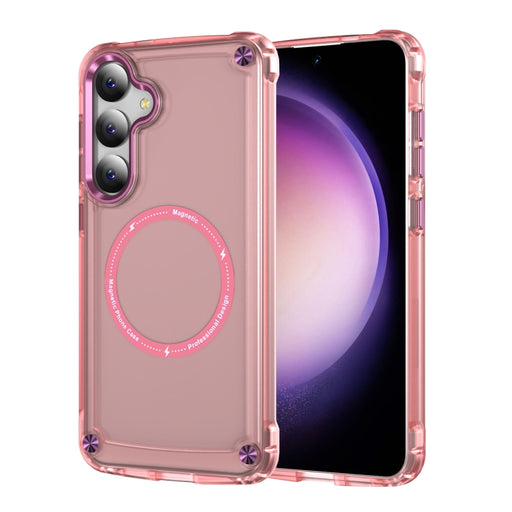 Skin Feel TPU + PC MagSafe Magnetic Phone Case, For Samsung Galaxy S25 5G, For Samsung Galaxy S25+ 5G, For Samsung Galaxy S25 Ultra 5G, For Samsung Galaxy S24 Ultra 5G, For Samsung Galaxy S24+ 5G, For Samsung Galaxy S24 5G, For Samsung Galaxy S23 Ultra...