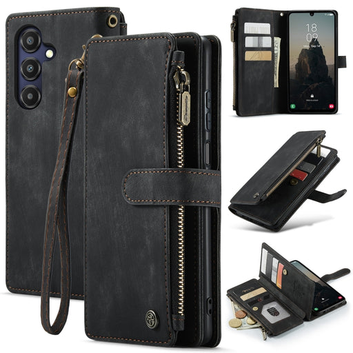 CaseMe C30 Card Slots Zipper Wallet Leather Phone Case