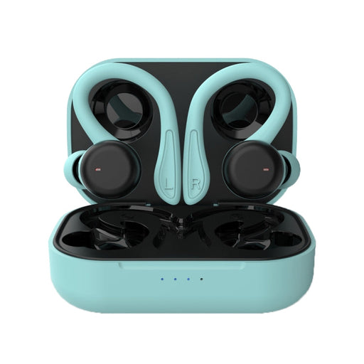 T&G T40 TWS IPX6 Waterproof Hanging Ear Wireless Bluetooth Earphones with Charging Box(Blue)
