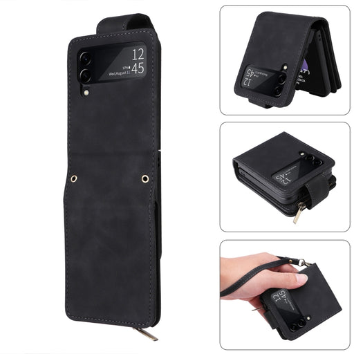 Multifunctional Frosted Zipper Wallet Leather Phone Case