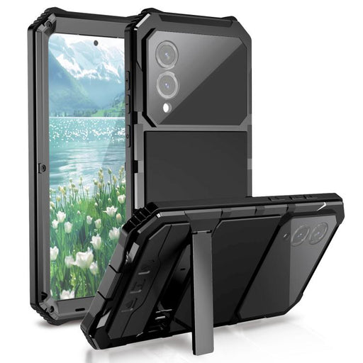 R-JUST Life Waterproof Dustproof Shockproof Holder Phone Case