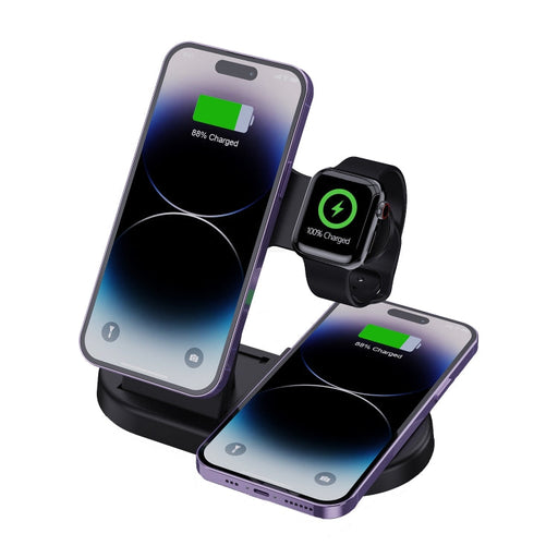 H50 4 in 1 Multi-function Magnetic Wireless Charger(Black)