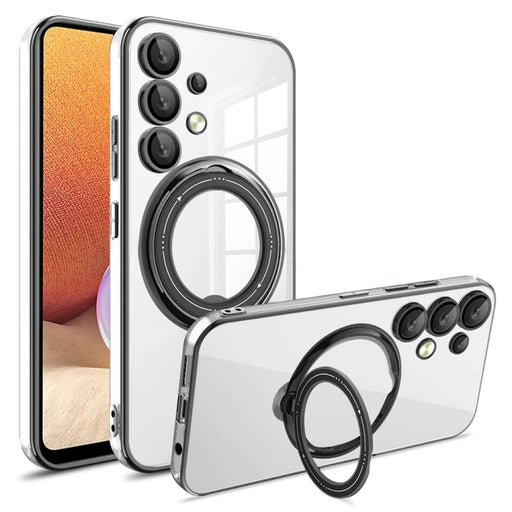 Electroplating MagSafe 360 Degree Rotation Holder Shockproof Phone Case