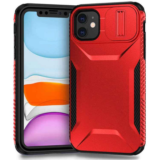 For iPhone 11 Sliding Camshield Phone Case(Red)