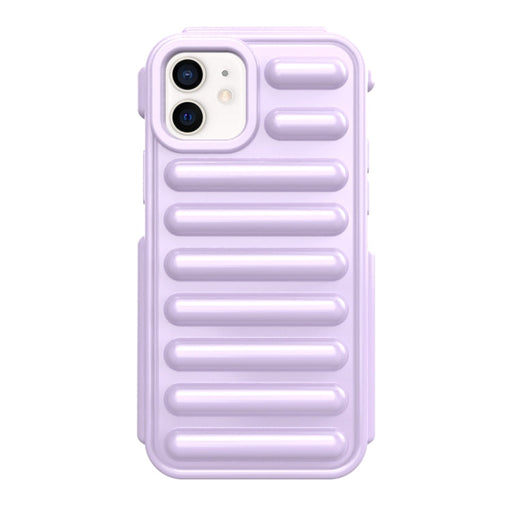 For iPhone 11 Capsule Series Candy Color TPU Phone Case(Purple) - BaskiFit