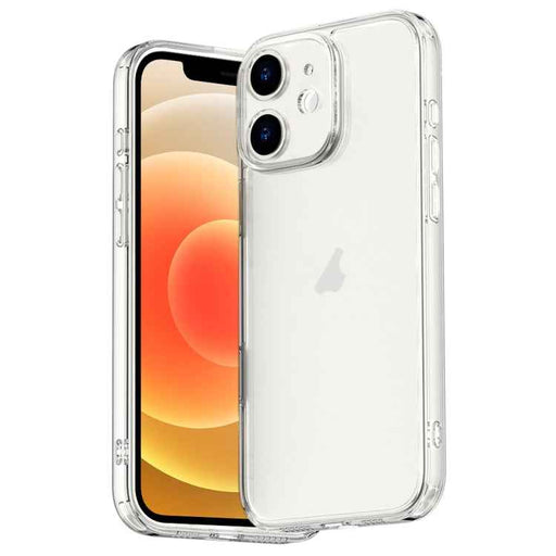 For iPhone 12 Four Corner Airbag Transparent Glass Phone Case