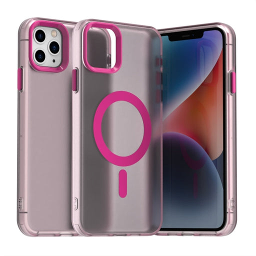 For iPhone 11 Pro Candy Magsafe PC Hybrid TPU Phone Case(Red) - BaskiFit