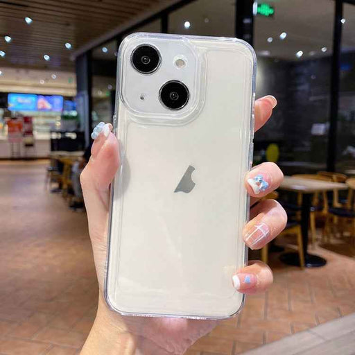 For iPhone 13 TPU Shockproof Case - Clear Transparent TPU Phone Case