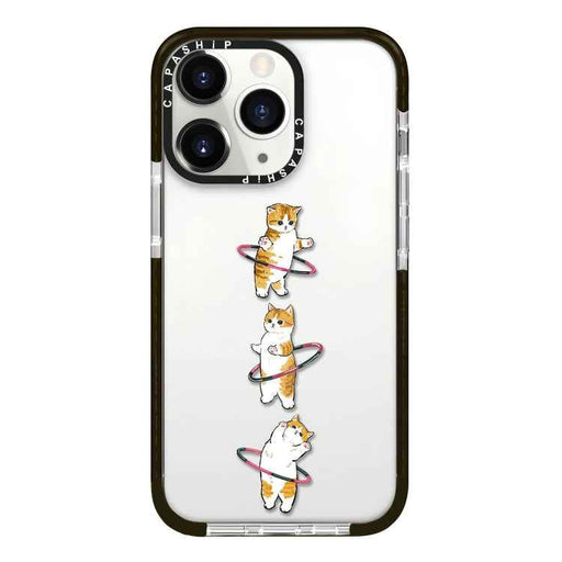 For iPhone 11 Pro Max Simple Illustration Pattern Full Coverage Phone Case(Weight Loss Cat A)