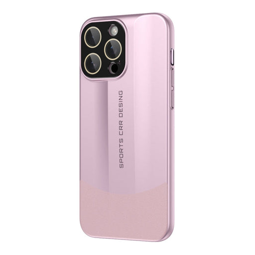 For iPhone 13 Pro Max Vegetarian Leather Series Skin Feel Full Coverage Phone Case(Pink) - BaskiFit