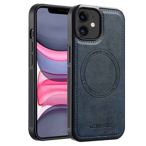 For iPhone 11 LC.IMEEKE Magsafe Phone Case(Blue)