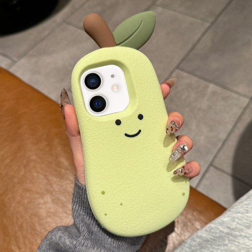 For iPhone 11 Cartoon 3D Silicone Phone Case(Pear) - BaskiFit