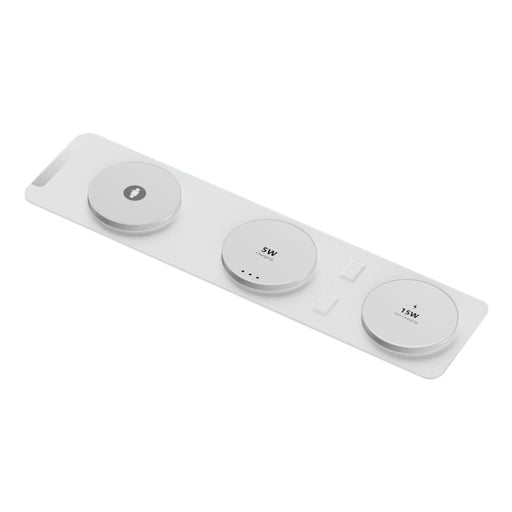 H34 15W 3 in 1 MagSafe Magnetic Folding Wireless Charger(White)