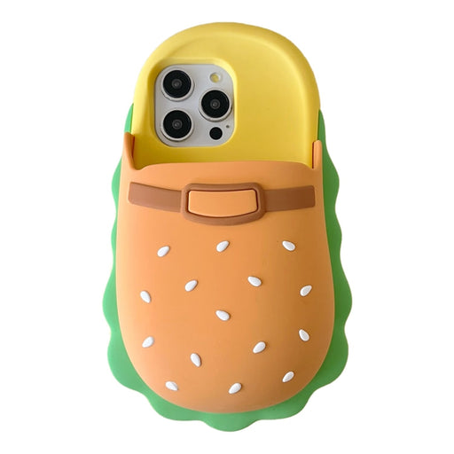 For iPhone 12 Pro Hamburger Silicone Full Coverage Phone Case - BaskiFit