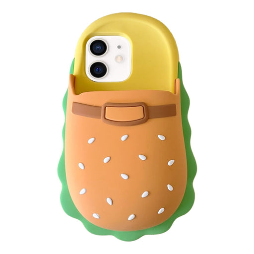 For iPhone 11 Hamburger Silicone Full Coverage Phone Case - BaskiFit