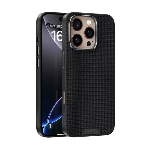 For iPhone 16 Pro Max ABEEL Ruyi Pattern 6D Micro Relief MagSafe Leather Phone Case(Black) - BaskiFit