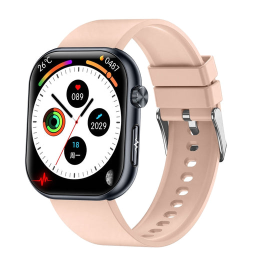 ET587 1.95 inch AMOLED Screen Smart Watch, ECG Electrocardiogram/Blood Sugar Monitoring(Pink) PhonoClean