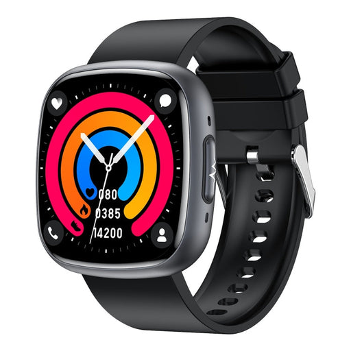 ET593 1.75 inch IPS Square Screen Smart Watch, ECG Electrocardiogram / Blood Sugar Monitoring(Black) PhonoClean