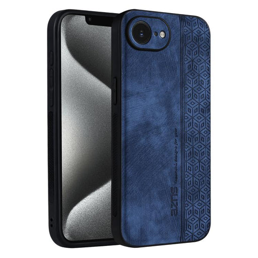 For iPhone 16e AZNS 3D Embossed Skin Feel Phone Case(Sapphire Blue) PhonoClean
