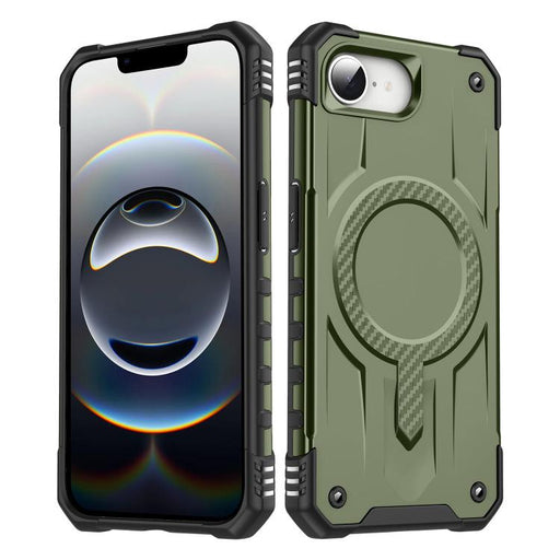 For iPhone 16e Straship MagSafe TPU Hybrid PC Phone Case(Army Green) PhonoClean