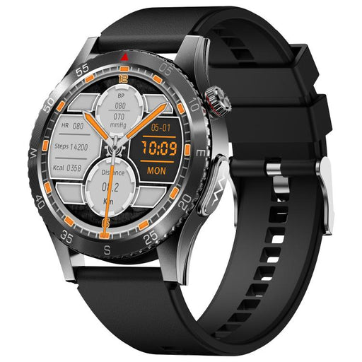 H9 1.43 inch Silicone Strap ECG Smart Watch Supports Bluetooth Calls/Smart Voice Assistant(Black) PhonoClean