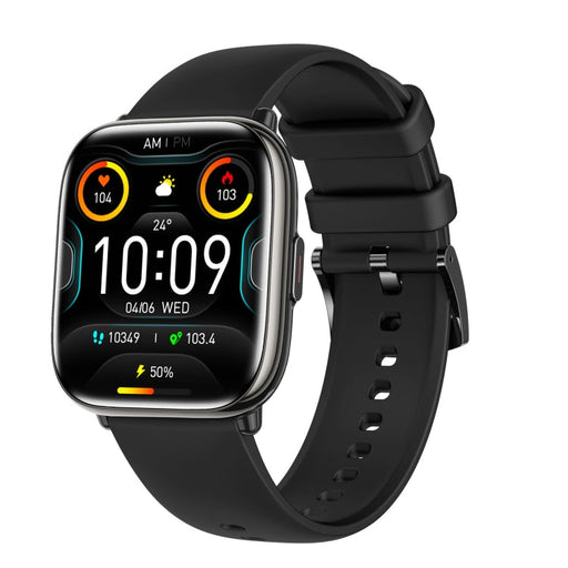 HD12 1.75 inch IP68 Waterproof Smart Watch, Support Blood Oxygen Monitoring(Black) PhonoClean