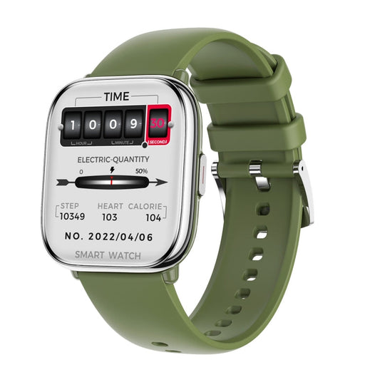 HD12 1.75 inch IP68 Waterproof Smart Watch, Support Blood Oxygen Monitoring(Green) PhonoClean