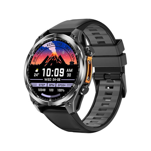 HD300 1.43 inch AMOLED Screen Silicone Strap Sports Smart Watch Supports Blood Oxygen Detection(Black) PhonoClean
