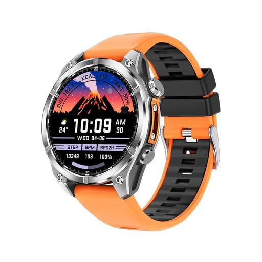 HD300 1.43 inch AMOLED Screen Silicone Strap Sports Smart Watch Supports Blood Oxygen Detection(Orange) PhonoClean