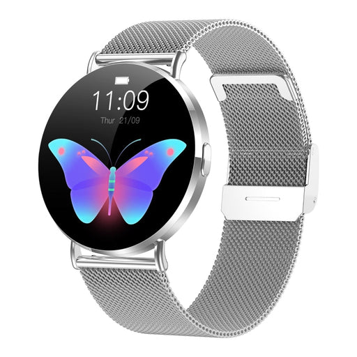 KM88 1.32 inch Color Screen Smart Watch, Support Bluetooth Call / Health Monitoring(Silver) PhonoClean