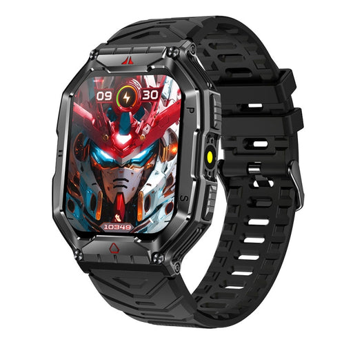 KR82 2.1 inch Color Screen Smart Watch, Support Bluetooth Call / Health Monitoring(Black) PhonoClean