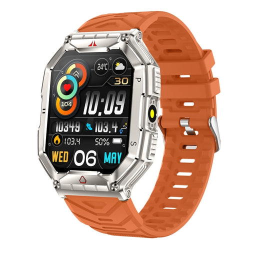 KR82 2.1 inch Color Screen Smart Watch, Support Bluetooth Call / Health Monitoring(Orange) PhonoClean