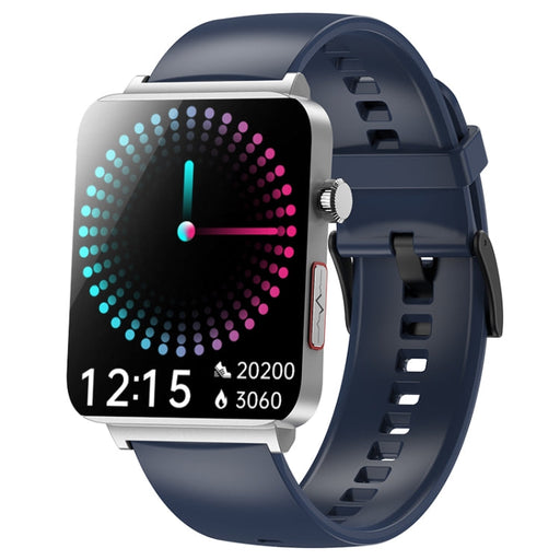 KS03 Pro 1.96 inch Color Screen Smart Watch, Support Bluetooth Call / Health Monitoring(Silver Blue) PhonoClean