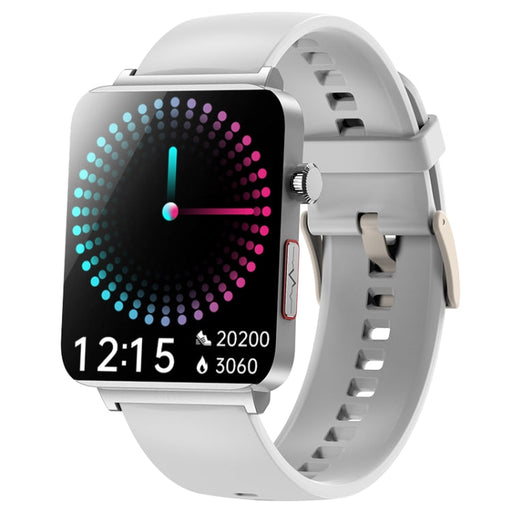 KS03 Pro 1.96 inch Color Screen Smart Watch, Support Bluetooth Call / Health Monitoring(Silver White) PhonoClean
