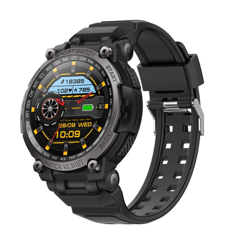 LC17 1.53 inch TFT Round Screen Sports Smart Watch, Heart Rate / Blood Oxygen / Blood Pressure(Black) PhonoClean