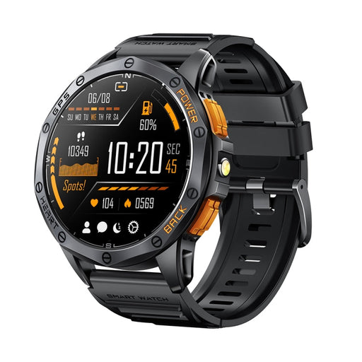 LEMFO K67 1.43 inch AMOLED Screen GPS Sports Smart Watch, Support Bluetooth Call / Health Monitoring(Black) PhonoClean