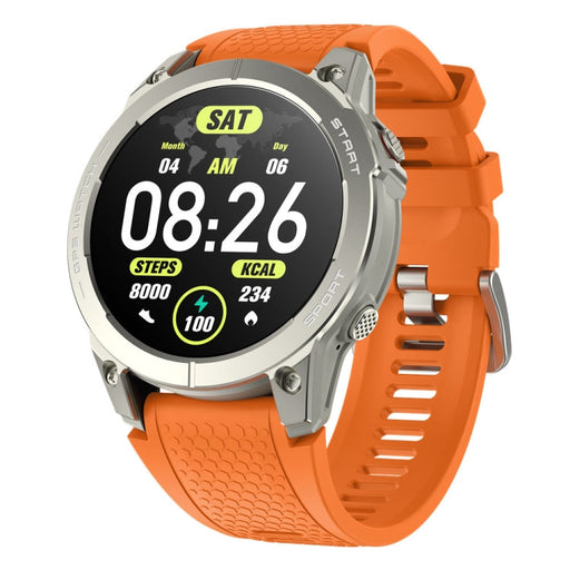 Outdoor Sports Smart Watch 1.43 Inch Ultra HD AMOLED Screen Bluetooth Talking Watch(Orange) PhonoClean