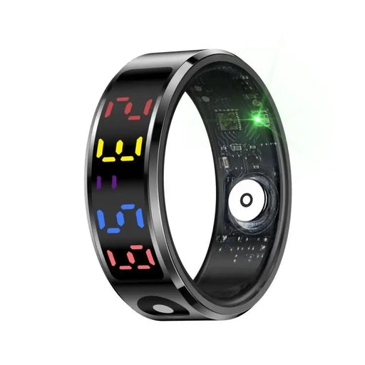 R12 SIZE 11 Smart Ring, Support Heart Rate / Blood Oxygen / Sleep / Multiple Sports Modes(Black)