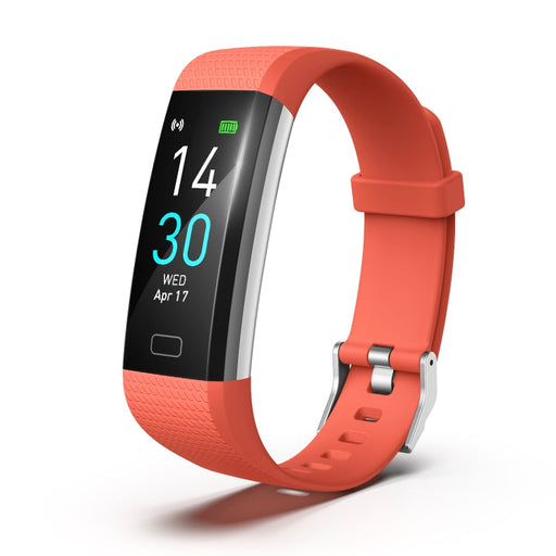 S5-4 Smart Bracelet IP68 Waterproof Heart Rate Sport Fitness Tracker Smart Watch(Orange) PhonoClean
