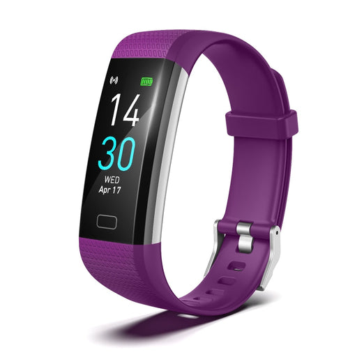 S5-4 Smart Bracelet IP68 Waterproof Heart Rate Sport Fitness Tracker Smart Watch(Purple) PhonoClean