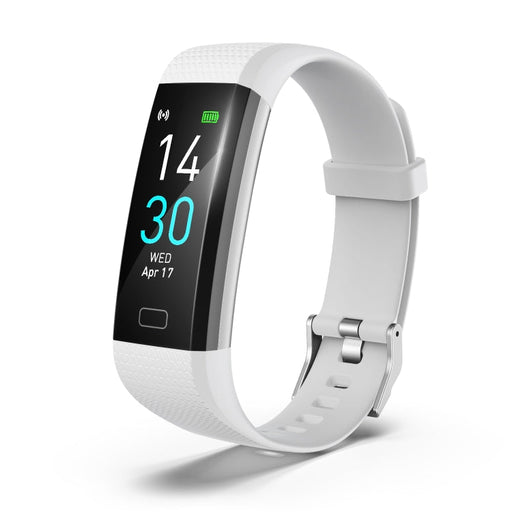 S5-4 Smart Bracelet IP68 Waterproof Heart Rate Sport Fitness Tracker Smart Watch(White) PhonoClean