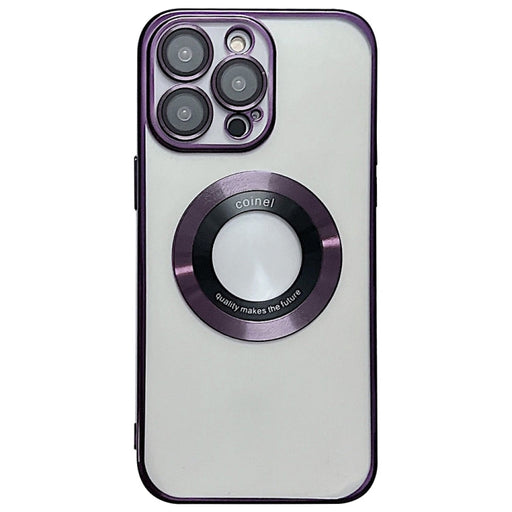 For iPhone 12 Pro Electroplating Magsafe TPU Phone Case(Purple) - BaskiFit