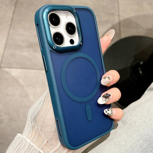 For iPhone 12 Pro Heat Dissipation MagSafe Shockproof Phone Case(Blue) - BaskiFit