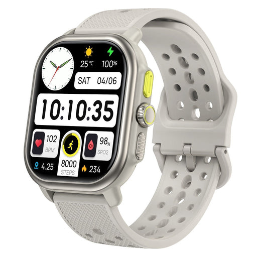 Sports Smart Watch 2.06 Inch Ultra HD AMOLED Screen Bluetooth Talking Watch(White) PhonoClean